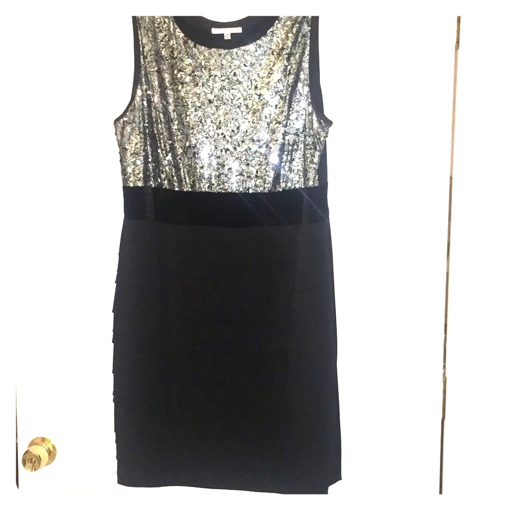 Black and silver party dress